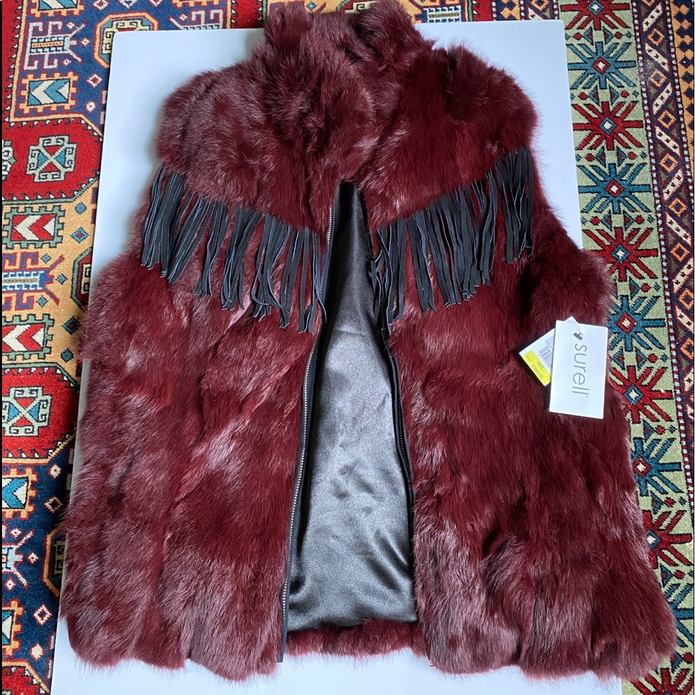 Surell REAL Rabbit Fur Vest